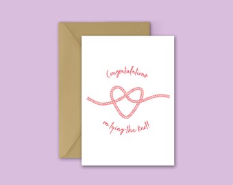 Congratulations on Tying the Knot Greeting Card