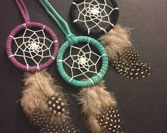Dreamcatcher Necklace / Rear View Mirror Dreamcatcher