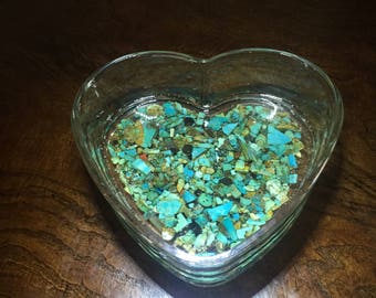 Heart-Shaped Turquoise Dish
