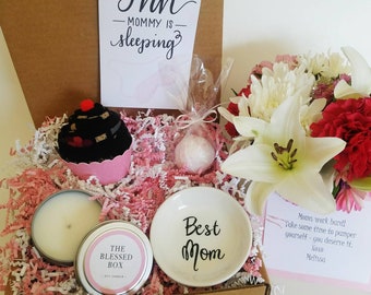 New Mom Gift Box. New Mother Gift Basket. Tired Mom Gift Box. Mom Care Package. Mom to Be Gift. New Parent Gift. Mommy is Sleeping.