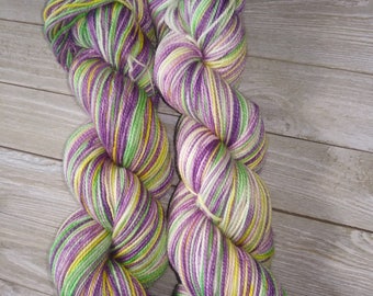 Snow Crocus Self-Striping Sock Yarn