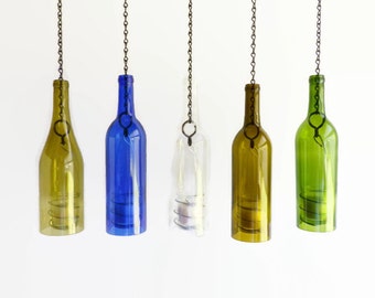 Glass Wine Bottle Candle Holder Hanging Hurricane Lantern Set Glass Wine Bottle Candle Holder Hanging Hurricane Lantern Set