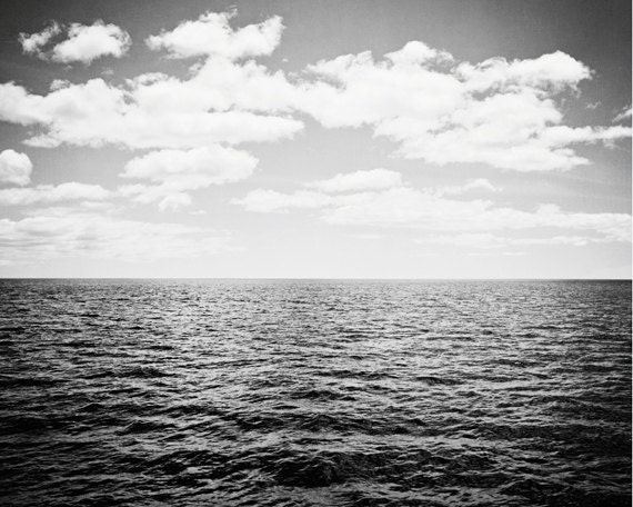 Black and white ocean photography landscape print seascape photo dark grey gray sea seashore wall photograph what lies over the horizon Black and white ocean photography landscape print seascape photo dark grey gray sea seashore wall photograph what lies over the horizon