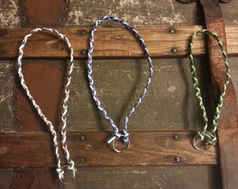 Collier chaîne en daim pour chiens Mutiple couleurs
