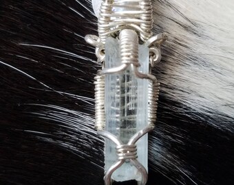 Aquamarine in Sterling silver Pendant Necklace