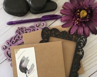 Hand painted greeting card