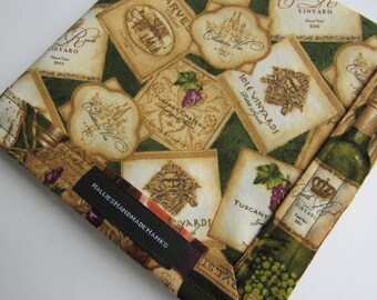 EDC Hank Wine Themed Handmade Hank EDC Hank Everyday Carry Pocket Dump Hank Mens Handkerchief Gift for Wine Lover
