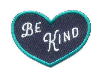 Be Kind Patch - Mindfulness and Kindness Iron on Patches