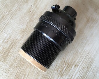 Black Powdercoated UNO Light Socket