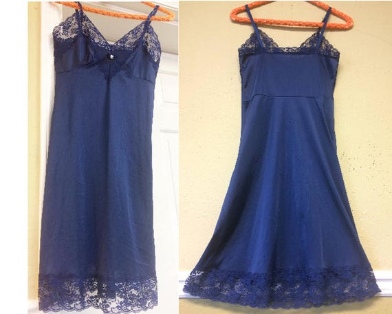 navy blue full slips