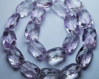 8 Inch Strand,Finest Quality,Natural Pink Amethyst Faceted Baguette shaped,10x14mm Long,Great Quality