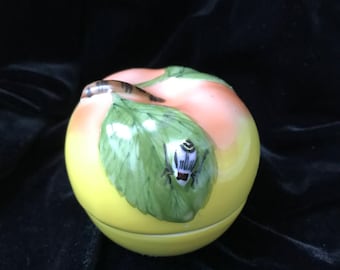 Porcelain Apple Box Vintage Reproduction