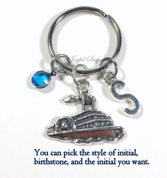Cruise Ship Keychain Boat Key Chain Ship Keyring Gift for