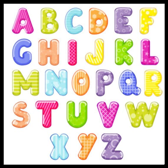 decorar traducido al ingles 27 colorido alfabeto letras letras colores alfabeto de arco decorar traducido al ingles 27 colorido alfabeto letras letras colores alfabeto de arco