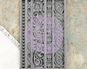 MOULDING 1 Prima IOD Vintage Art Decor Molds Mixed Media - Clay - Food Safe - Oven Microwave Freezer Safe - Non Stick #815325
