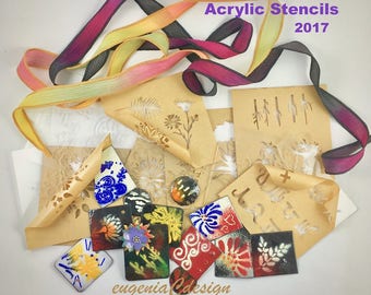 Design Stencils for Enameling - Secret Garden - 5PC Set