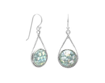 Roman Glass Drop Earrings