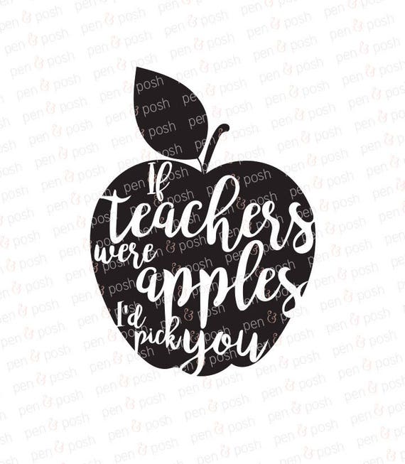 Teacher SVG Teacher Appreciation SVG Apple SVG School