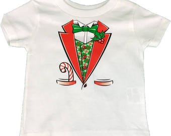 Kids elf tuxedo shirt