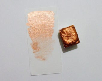 Bronze Mica - Handmade Watercolor Paint - Shimmer Paint - Artist Gift - Metallic - Handcrafted Professional Watercolour