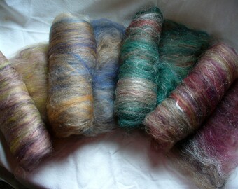 Multi FiberedBatts for Hand Spinning Yarn