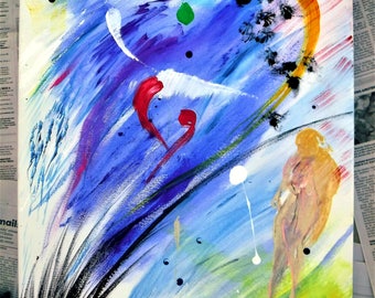 In the End, All of This, Will be Gone - Acrylic Canvas Visual Poetry Painting