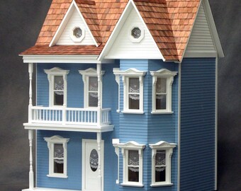 Scale One Inch, Princess Charlotte Wooden Dollhouse Kit, 1:12 Scale