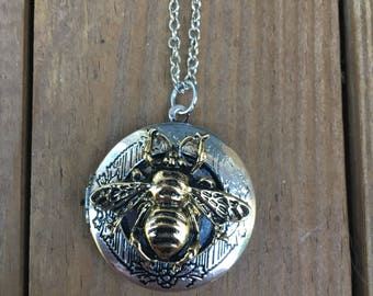 Bee Locket Necklace