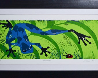 Perception - Original Linoleum Print