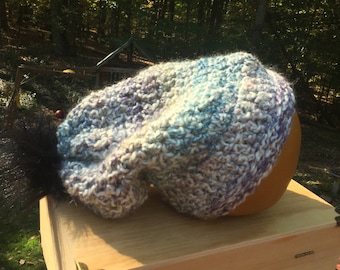 Simple slouchy hat wide brim winter hat