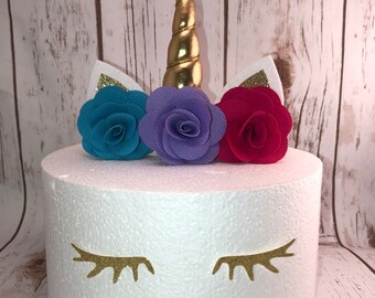 Unicorn Cake Topper, Birthday Cake, Unicorn Birthday Party, Unicorn Cake