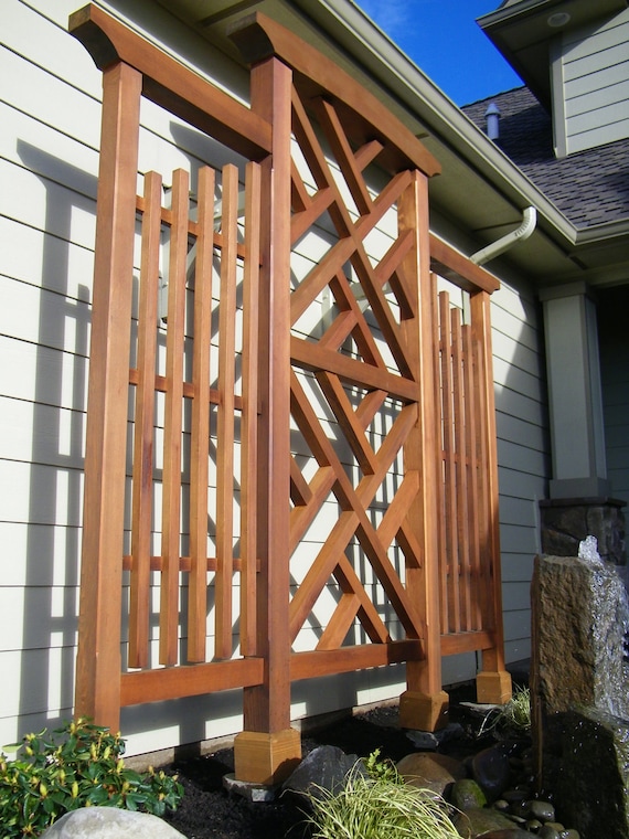 Wall Trellis Chippendale Style Clear Western Red Cedar