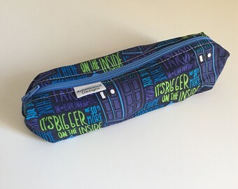 Pencil Case, Pencil Pouch, School Supply – Dr. Who Tardis - Toiletry & Cosmetics Bag