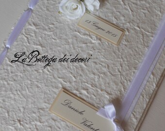 Book signatures/guest book/Guestbook for Wedding, handmade