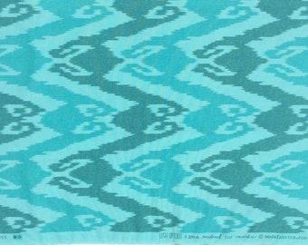SALE : Lush Uptown Erin Michael Ikat turquoise moda fabrics FQ or more