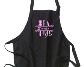 Stylist Apron, Cosmetology Apron, Personalized Apron, Personalized Stylist, Personalized Cosmetology, Gifts for Teen, Personalized Gifts