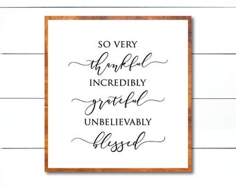 So Very Thankful svg, Thankful Gratefull Blessed svg, Christian svg, Modern Farmhouse, FixerUpper, Magnolia Market, Joanna Gaines, cut file
