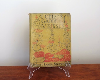 A Child's Garden of Verses by Robert Louis Stevenson Copyright 1916 Illustrated Story Book Children's Poetry Book