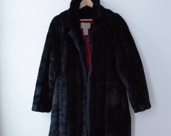 Black coat 80 synthetic hair