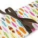 Knitting Needle Case - Feathers - 30 brown pockets for all size needles or paint brushes Large Knitting Needle Organizer Storage