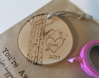 Engagement Ornament | Personalized Christmas Ornament | Wedding Ornament | Christmas Ornaments | Personalized Ornament | Custom Ornaments
