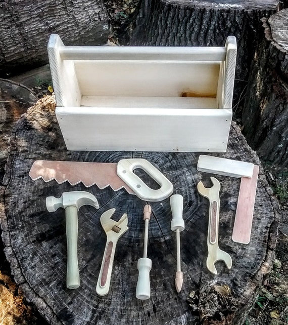 Items similar to Wooden Kids Tool Set,Children's Tool Set,Real Wood