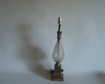 Hollywood Regency Pineapple Lamp Mid Century