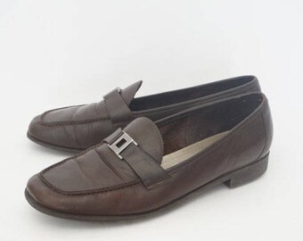 Vintage 90's Unisa Brown Loafers- Womens Size 8.5 B