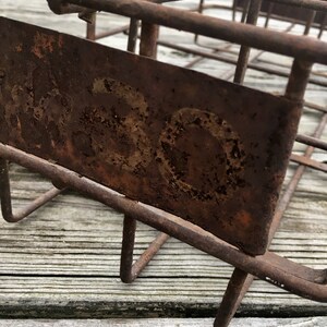 Vintage Milk Carrier / French Farmhouse / Bottle Carrier / Rustic / Chippy / Industrial Chic