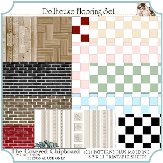 Printable Dollhouse Flooring Printable Templates