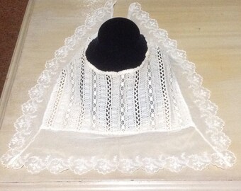 Antique Victorian Lace Collar, Victorian Wedding Collar, Antique Lace Dress Collar, Victorian Clothing, Victorian Lace, antique Clothing