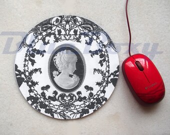 Cameo Mousepad, Office Mousepad, Computer Mouse Pad, Fabric Mousepad