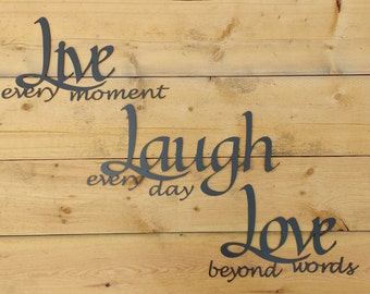 Metal Wall Art Words Live Laugh Love Decor Metal Wall Art Words Live Laugh Love Decor