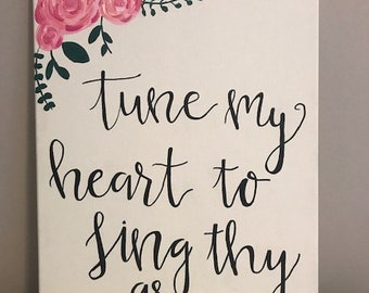 Tune My Heart Painting 12inx16in